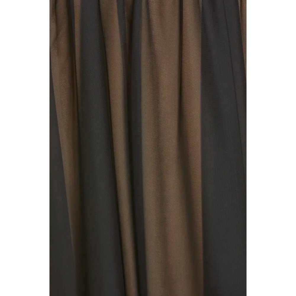 Connected Apparel Black & Gold Size 12 Chiffon Overlay Fit & Flare Dress, NWOT - Picture 4 of 5